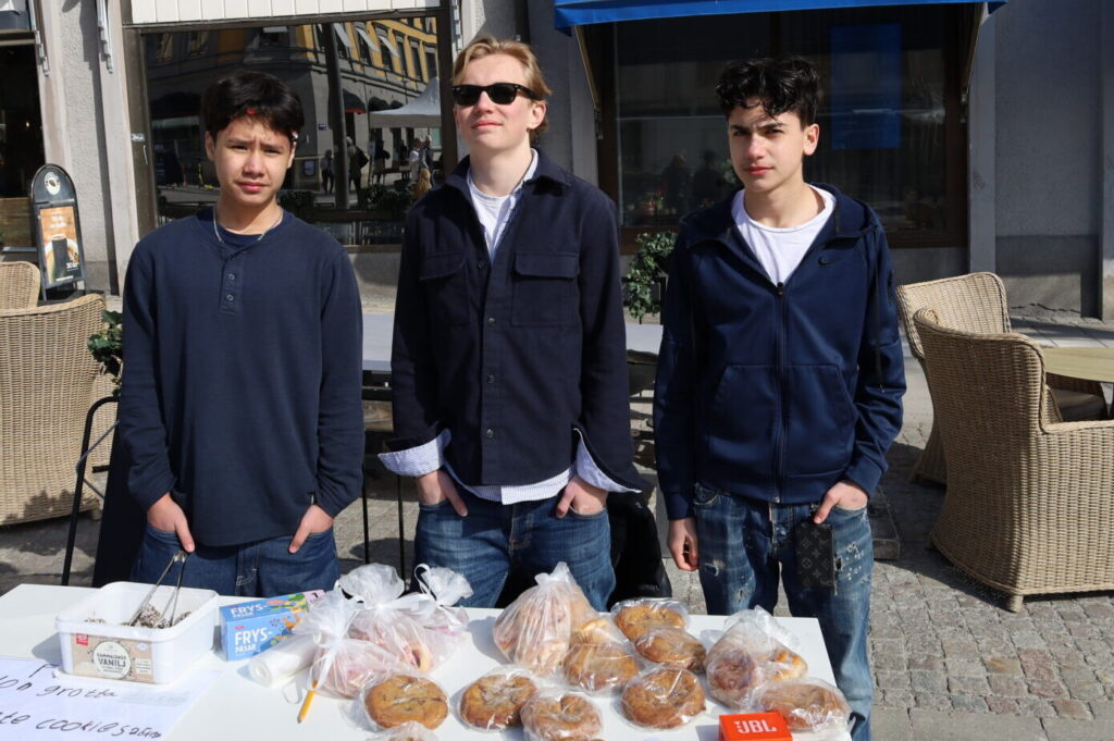 Felix, Max och Johan 